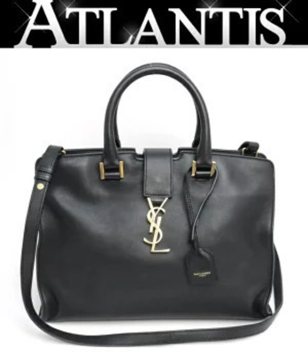 Saint Laurent Paris Baby Cabas Bag Leather Black